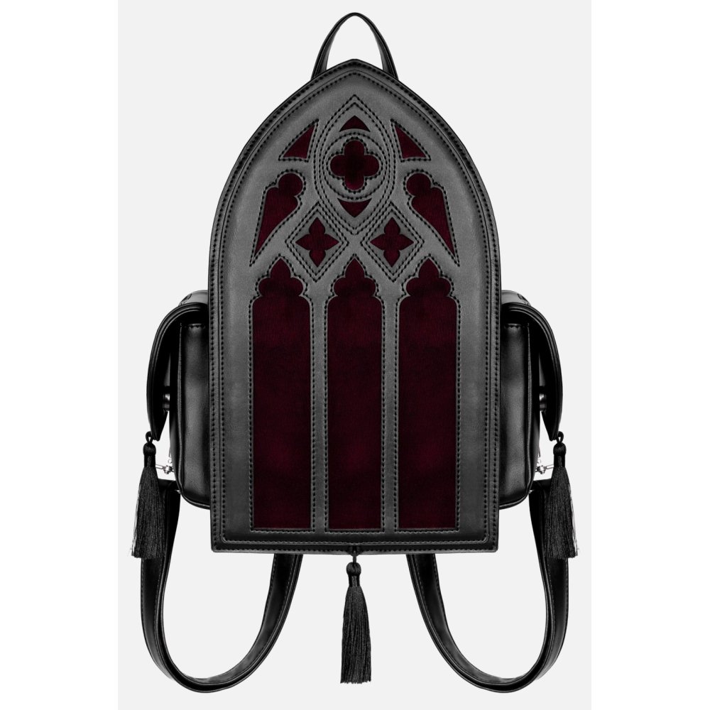 Restyle - Rubrum Lux Rucksack - Schwarz/Dunkelrot